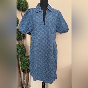 New York & Company - Short Sleeve Denim Mini Dress (NWT)